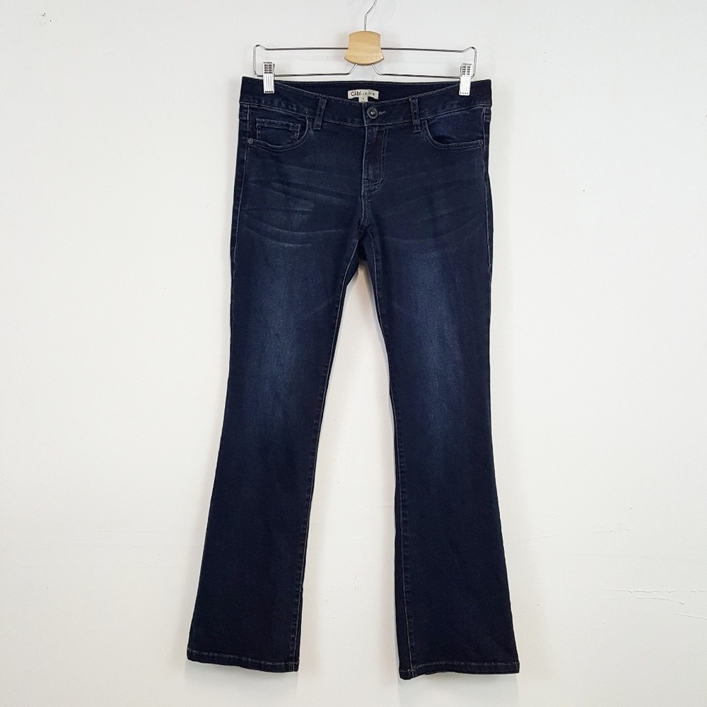 CAbi Boot Cut Dark Wash Jeans Size 8 Style #515R